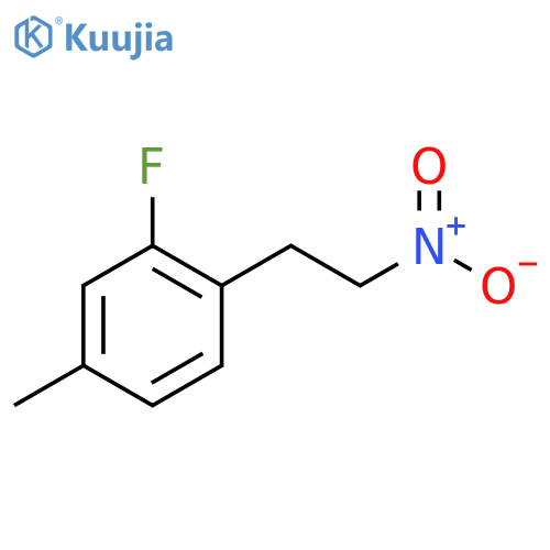2-fluoro-4-methyl-1-(2-nitroethyl)benzene structure