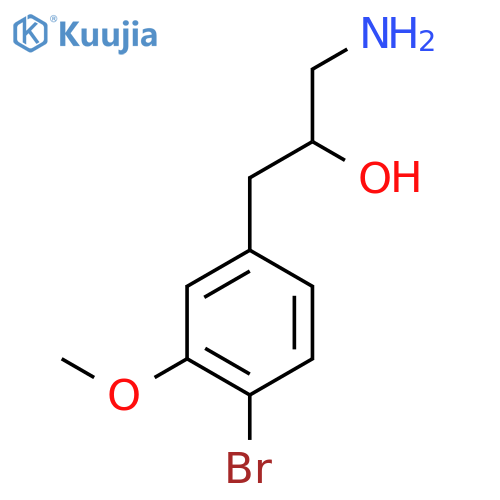 1-amino-3-(4-bromo-3-methoxyphenyl)propan-2-ol structure