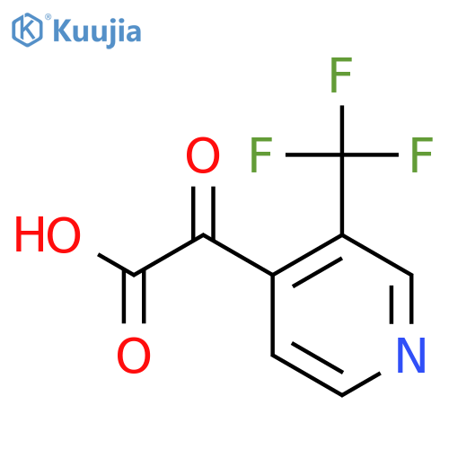 2-oxo-2-3-(trifluoromethyl)pyridin-4-ylacetic acid structure