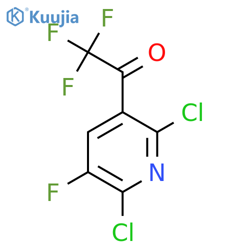 1-(2,6-dichloro-5-fluoropyridin-3-yl)-2,2,2-trifluoroethan-1-one structure