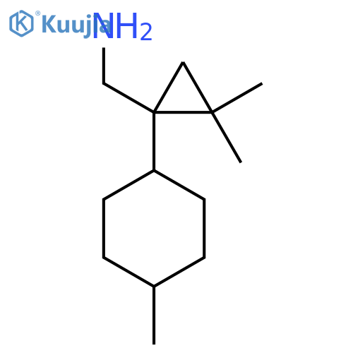 2,2-dimethyl-1-(4-methylcyclohexyl)cyclopropylmethanamine structure