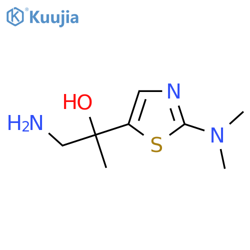 1-amino-2-2-(dimethylamino)-1,3-thiazol-5-ylpropan-2-ol structure