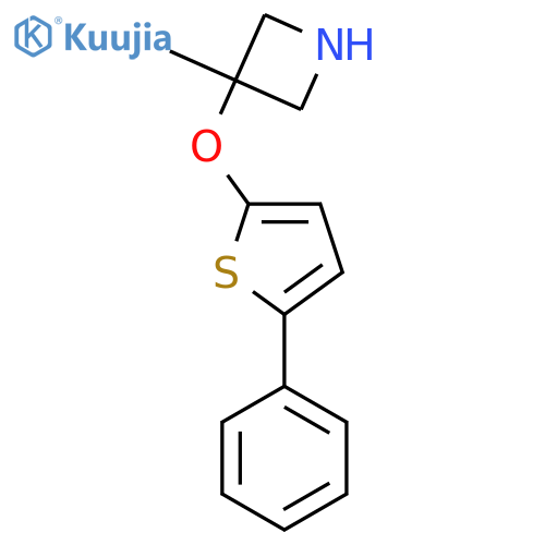 3-Methyl-3-[(5-phenylthiophen-2-yl)oxy]azetidine structure