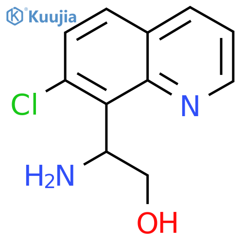 2-amino-2-(7-chloroquinolin-8-yl)ethan-1-ol structure
