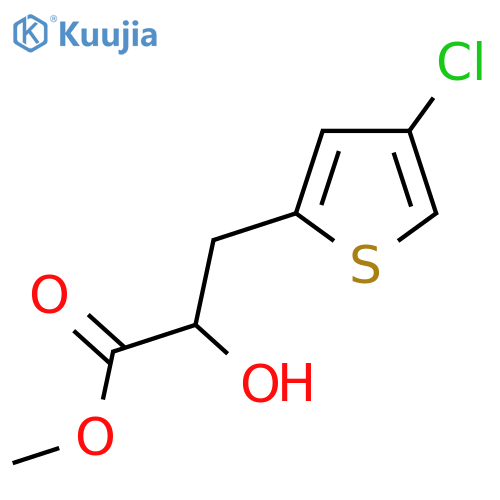 methyl 3-(4-chlorothiophen-2-yl)-2-hydroxypropanoate structure