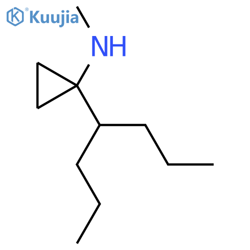 1-(heptan-4-yl)-N-methylcyclopropan-1-amine structure