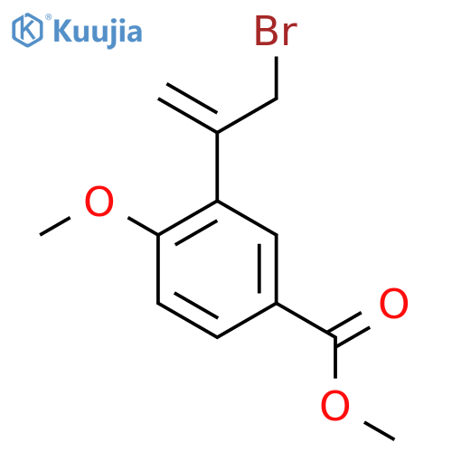Methyl 3-(3-bromoprop-1-en-2-yl)-4-methoxybenzoate structure
