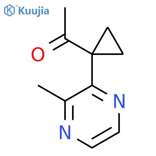 1-1-(3-methylpyrazin-2-yl)cyclopropylethan-1-one structure