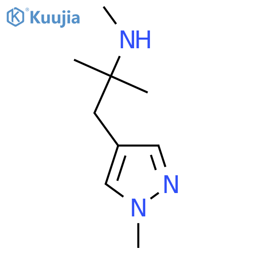 methyl2-methyl-1-(1-methyl-1H-pyrazol-4-yl)propan-2-ylamine structure