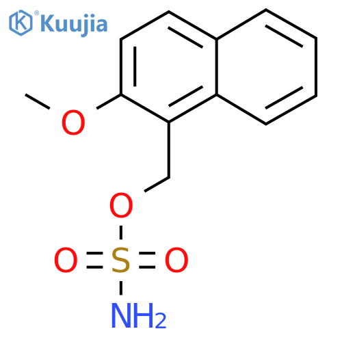 (2-methoxynaphthalen-1-yl)methyl sulfamate structure