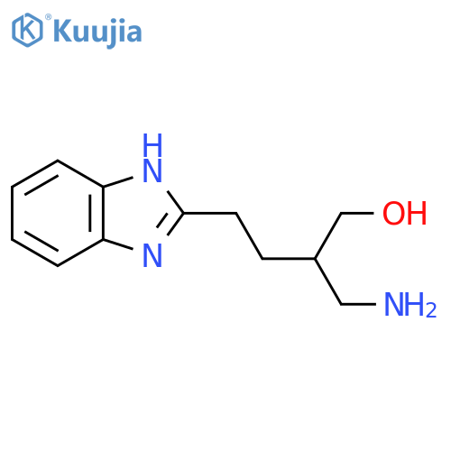 2-(aminomethyl)-4-(1H-1,3-benzodiazol-2-yl)butan-1-ol structure