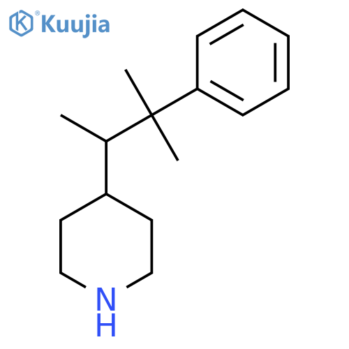 4-(3-methyl-3-phenylbutan-2-yl)piperidine structure