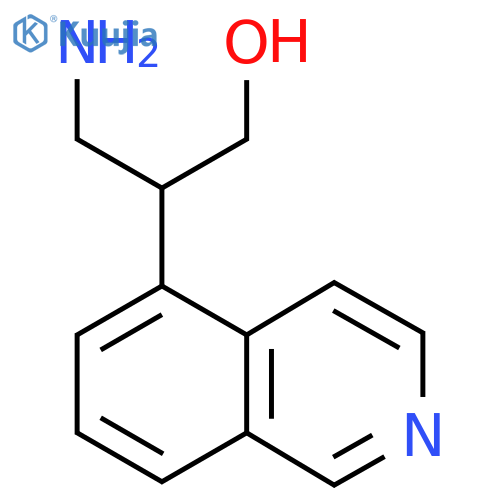 3-amino-2-(isoquinolin-5-yl)propan-1-ol structure