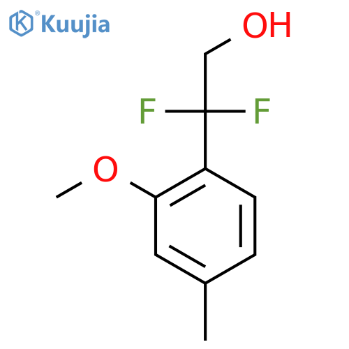 2,2-difluoro-2-(2-methoxy-4-methylphenyl)ethan-1-ol structure