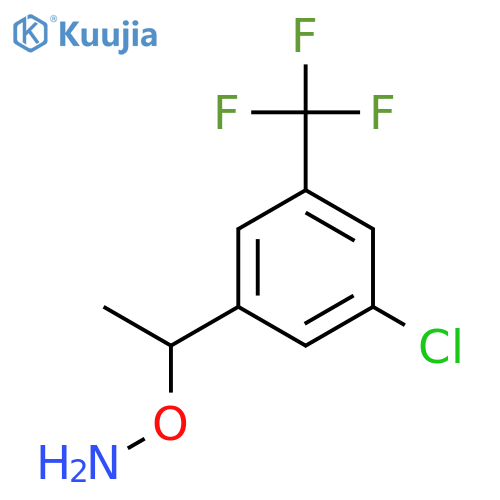 O-{1-3-chloro-5-(trifluoromethyl)phenylethyl}hydroxylamine structure