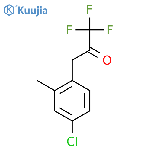 3-(4-chloro-2-methylphenyl)-1,1,1-trifluoropropan-2-one structure
