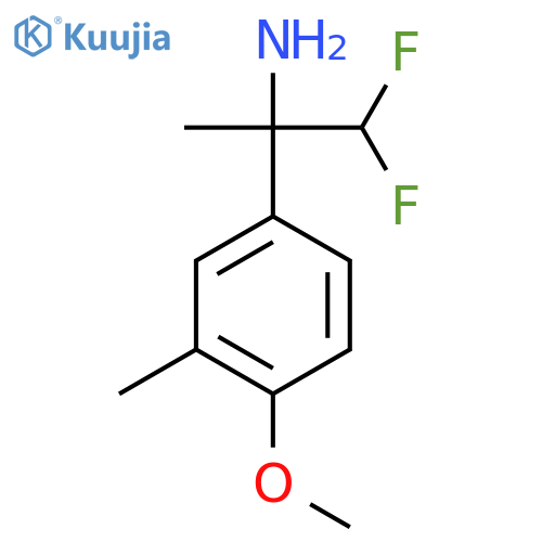 1,1-difluoro-2-(4-methoxy-3-methylphenyl)propan-2-amine structure