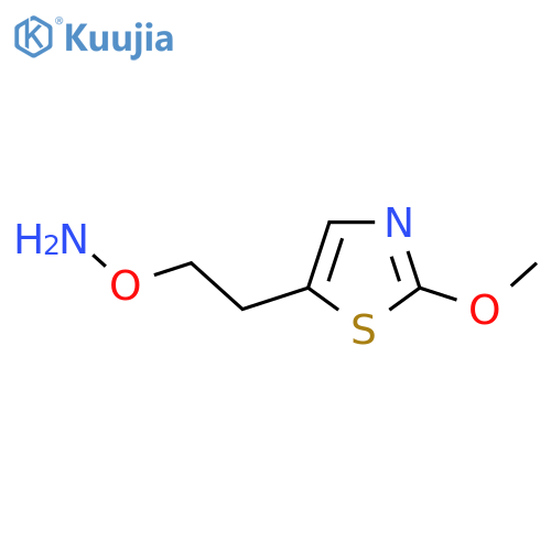 O-2-(2-methoxy-1,3-thiazol-5-yl)ethylhydroxylamine structure