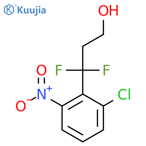 3-(2-chloro-6-nitrophenyl)-3,3-difluoropropan-1-ol structure