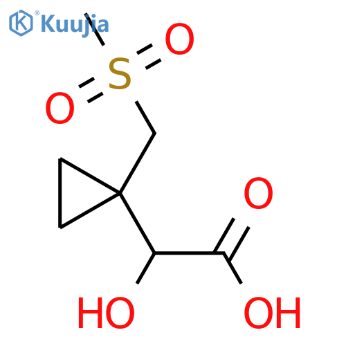 2-hydroxy-2-1-(methanesulfonylmethyl)cyclopropylacetic acid structure
