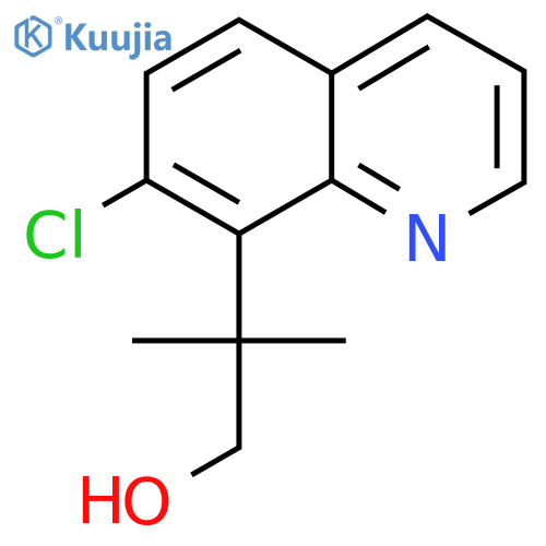 2-(7-chloroquinolin-8-yl)-2-methylpropan-1-ol structure