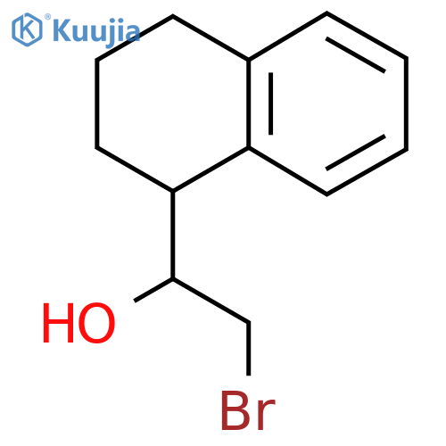 2-bromo-1-(1,2,3,4-tetrahydronaphthalen-1-yl)ethan-1-ol structure