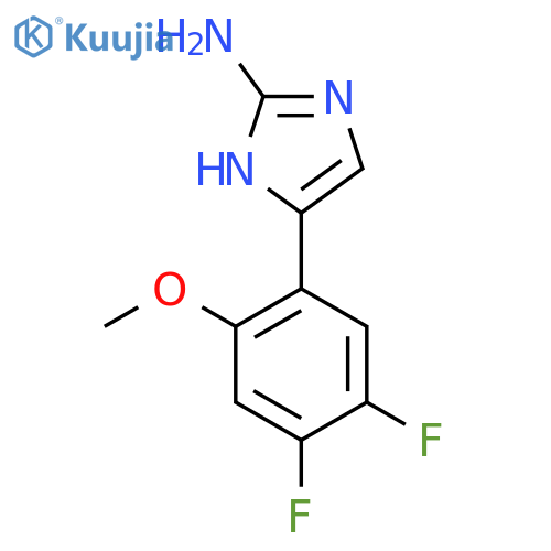 5-(4,5-difluoro-2-methoxyphenyl)-1H-imidazol-2-amine structure