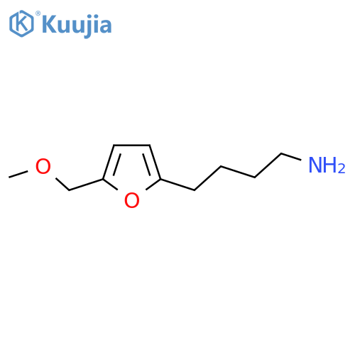 4-5-(methoxymethyl)furan-2-ylbutan-1-amine structure