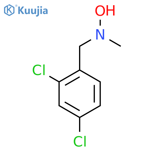 N-(2,4-dichlorophenyl)methyl-N-methylhydroxylamine structure