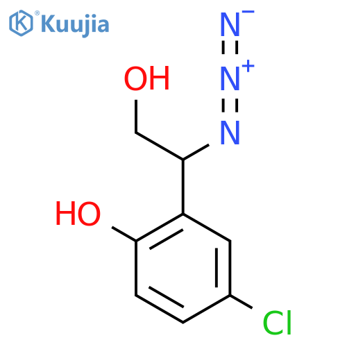 2-(1-azido-2-hydroxyethyl)-4-chlorophenol structure