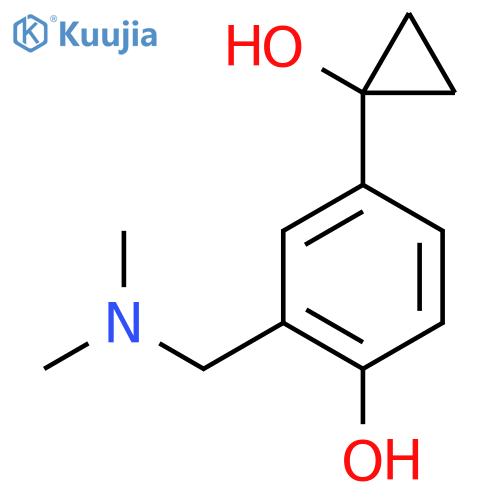 2-(dimethylamino)methyl-4-(1-hydroxycyclopropyl)phenol structure