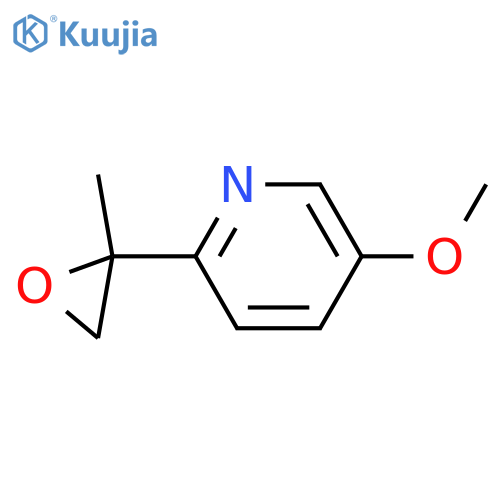 5-methoxy-2-(2-methyloxiran-2-yl)pyridine structure