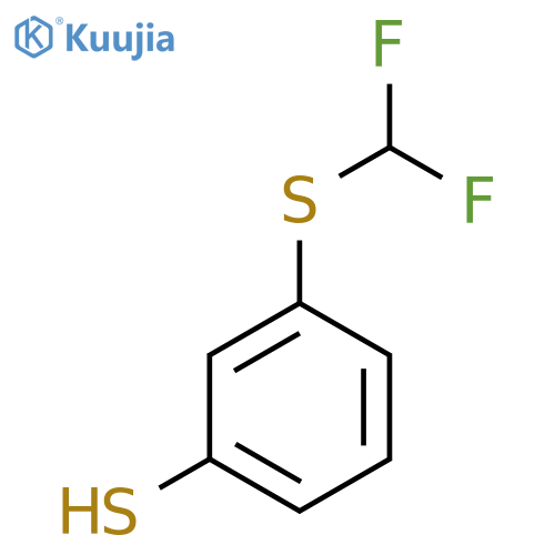 3-(difluoromethyl)sulfanylbenzene-1-thiol structure
