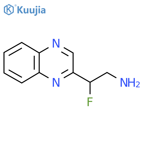 2-fluoro-2-(quinoxalin-2-yl)ethan-1-amine structure