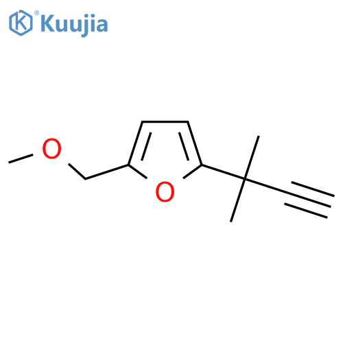 2-(methoxymethyl)-5-(2-methylbut-3-yn-2-yl)furan structure