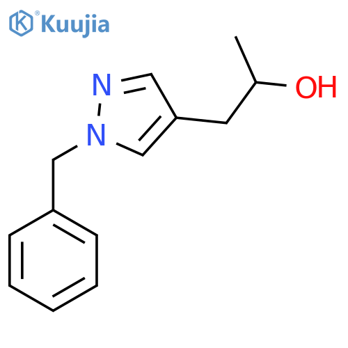 1-(1-benzyl-1H-pyrazol-4-yl)propan-2-ol structure
