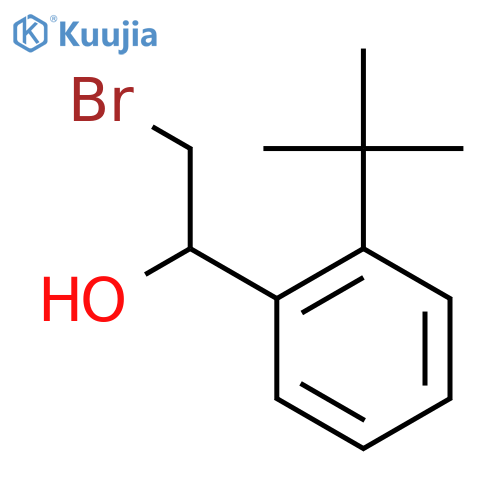 2-bromo-1-(2-tert-butylphenyl)ethan-1-ol structure