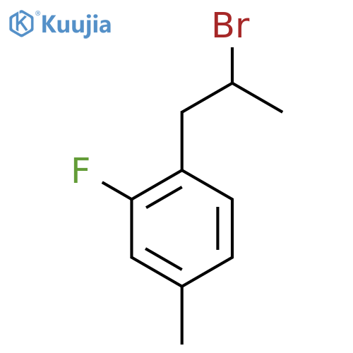 1-(2-bromopropyl)-2-fluoro-4-methylbenzene structure