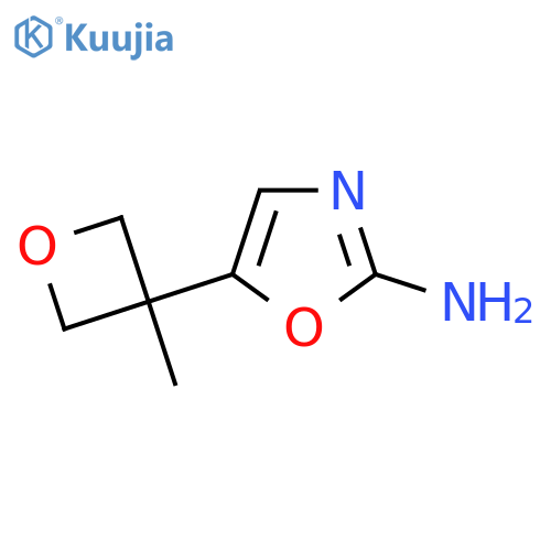 5-(3-methyloxetan-3-yl)-1,3-oxazol-2-amine structure