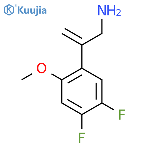 2-(4,5-difluoro-2-methoxyphenyl)prop-2-en-1-amine structure
