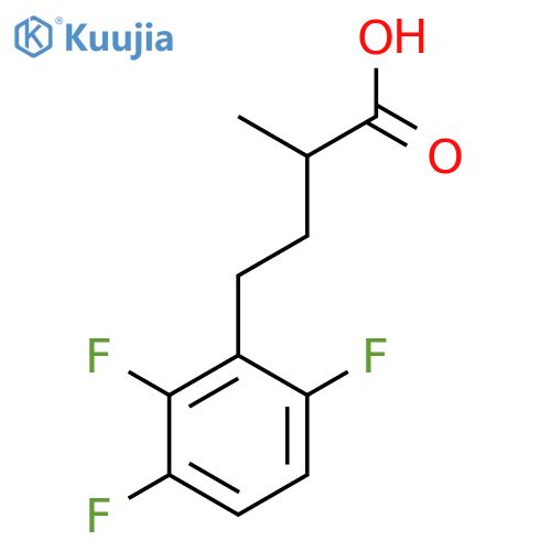 2-methyl-4-(2,3,6-trifluorophenyl)butanoic acid structure