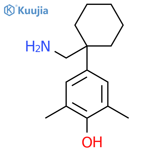 4-1-(aminomethyl)cyclohexyl-2,6-dimethylphenol structure
