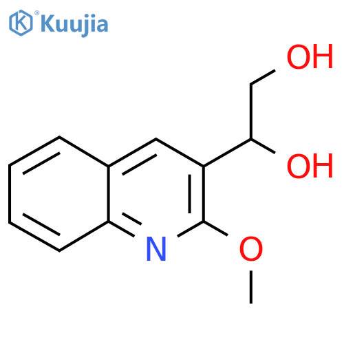 1-(2-methoxyquinolin-3-yl)ethane-1,2-diol structure