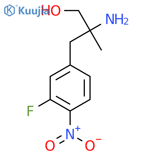 2-amino-3-(3-fluoro-4-nitrophenyl)-2-methylpropan-1-ol structure