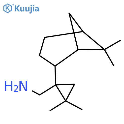 (1-{6,6-dimethylbicyclo3.1.1heptan-2-yl}-2,2-dimethylcyclopropyl)methanamine structure