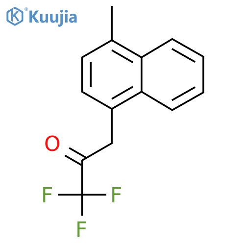 1,1,1-trifluoro-3-(4-methylnaphthalen-1-yl)propan-2-one structure