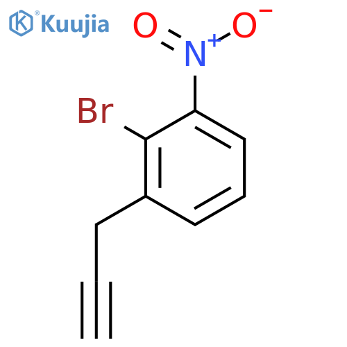 2-bromo-1-nitro-3-(prop-2-yn-1-yl)benzene structure