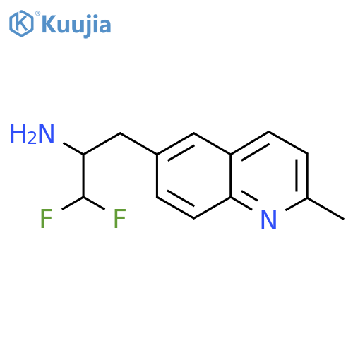 1,1-difluoro-3-(2-methylquinolin-6-yl)propan-2-amine structure