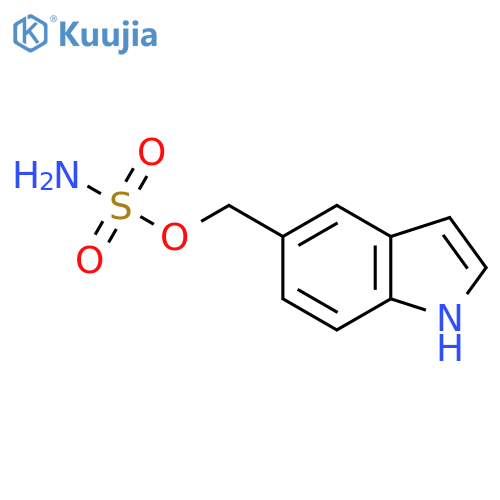 (1H-indol-5-yl)methyl sulfamate structure