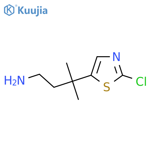3-(2-Chloro-1,3-thiazol-5-yl)-3-methylbutan-1-amine structure
